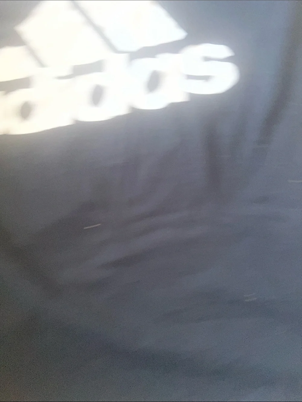 adidas Black Tee with White Logo Graphic